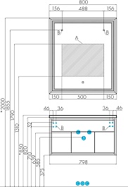 Акватон Зеркало Уэльс 80 – фотография-3